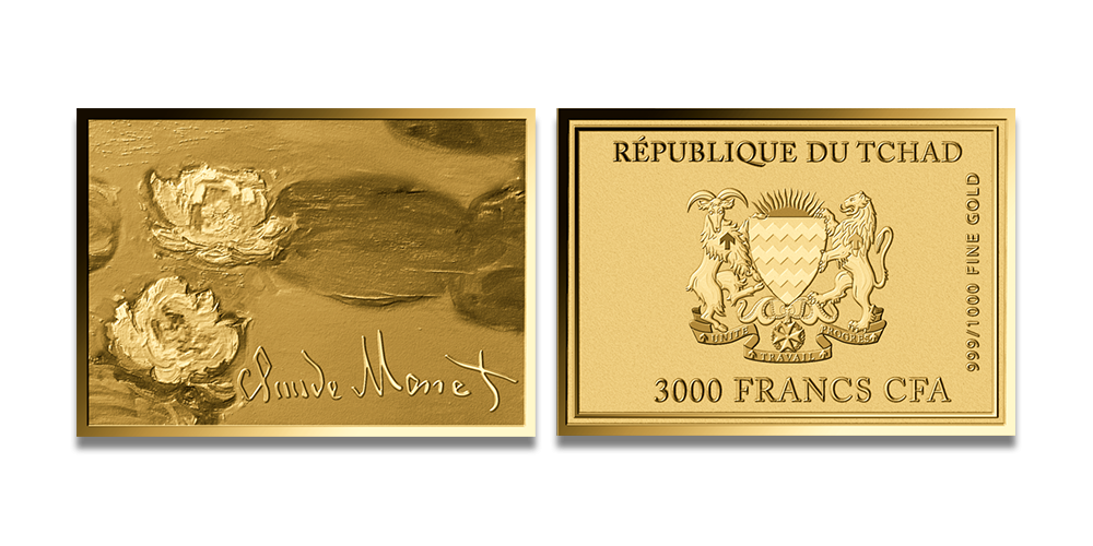 Puhtast kullast münt „Vesiroosid“