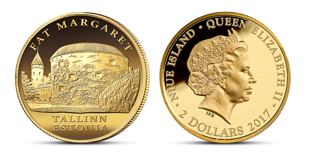 Puhtast kullast müntide kollektsioon „Tallinna kuldvara“, esimene münt „Kadrioru loss“