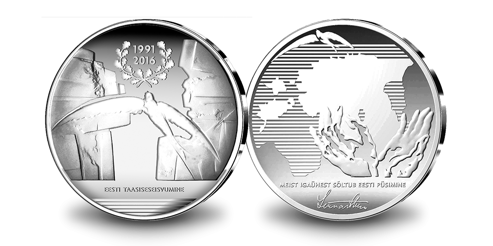 Eesti taasiseseisvumise 25. aastapäevale pühendatud medal 