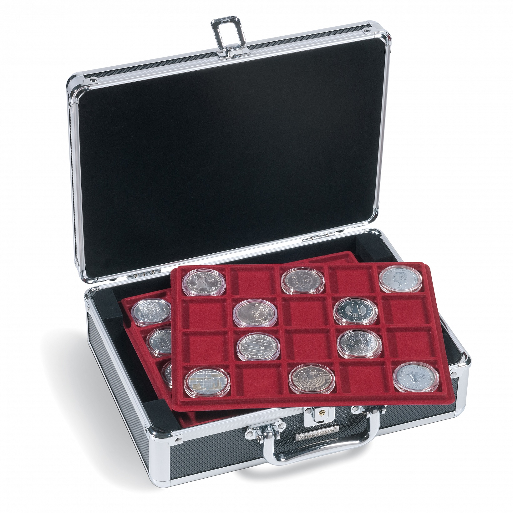 coin-case-cargo-s6-for-120-10-20-euro-coins-in-capsules-black-silver coin-case-cargo-s6-for-120-10-20-euro-coins-in-capsules-black-silver